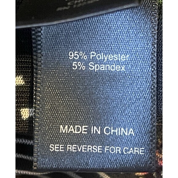 New ALI MILES Butterflies Floral Striped Abstract Art to wear Boho Tunic Bell 2X - Picture 12 of 16